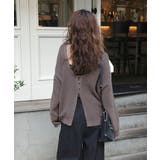 ヘルシーな肌見せで上品さを演出♪2way仕様の万能深Uニットカーディガン | Classical Elf  | 詳細画像50 