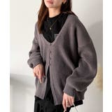 ヘルシーな肌見せで上品さを演出♪2way仕様の万能深Uニットカーディガン | Classical Elf  | 詳細画像52 