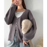 ヘルシーな肌見せで上品さを演出♪2way仕様の万能深Uニットカーディガン | Classical Elf  | 詳細画像58 