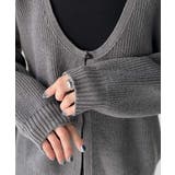 ヘルシーな肌見せで上品さを演出♪2way仕様の万能深Uニットカーディガン | Classical Elf  | 詳細画像61 