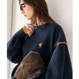 ゆるっと上品、やさしく映える。胸刺繍入り配色クルーネックオーバーサイズニット(長… | Classical Elf | 詳細画像32