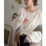 きらめき×立体感で、シンプルコーデを今っぽく。ラメ入りジャガード素材サイド切り替… | Classical Elf | 詳細画像2
