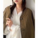 こんなの欲しかった!を叶える一着。羽織りやすくて、主役級。フリルジャガードVネッ… | Classical Elf | 詳細画像9