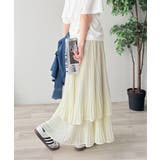 ゆらりシルエットなびく。プリーツシアーティアードスカート | Classical Elf  | 詳細画像24 