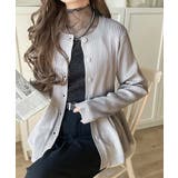 "メリハリ"シルエットで即きれい見え◎リブフリルペプラムカーデトップス（長袖） | Classical Elf  | 詳細画像20 