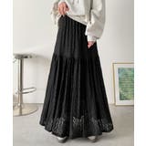 揺れるたびに美しく。上品レディな大人フェミニン。ストレッチレース裾ティアードスカ… | Classical Elf | 詳細画像14