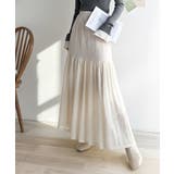 揺れるたびに美しく。上品レディな大人フェミニン。ストレッチレース裾ティアードスカ… | Classical Elf | 詳細画像1