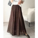 ブラウンレオパード | シアーで抜け感◎どんなコーデも軽やかに決まる。アソート柄フレアスカート | Classical Elf