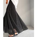 シアーで抜け感◎どんなコーデも軽やかに決まる。アソート柄フレアスカート | Classical Elf | 詳細画像1