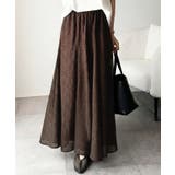 シアーで抜け感◎どんなコーデも軽やかに決まる。アソート柄フレアスカート | Classical Elf | 詳細画像5