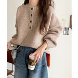 自然な華奢見え。さりげない配色でこなれ感を演出♪ダブルフェイス素材クルーネック配… | Classical Elf  | 詳細画像33 