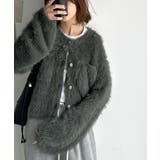 ふわふわ素材がシーズンムードを盛り上げる♪シャギーカーディガン | Classical Elf  | 詳細画像11 