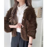 ふわふわ素材がシーズンムードを盛り上げる♪シャギーカーディガン | Classical Elf  | 詳細画像14 