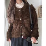 ふわふわ素材がシーズンムードを盛り上げる♪シャギーカーディガン | Classical Elf  | 詳細画像15 