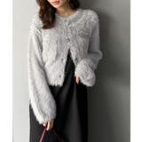 ふわふわ素材がシーズンムードを盛り上げる♪シャギーカーディガン | Classical Elf  | 詳細画像2 