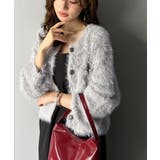 ふわふわ素材がシーズンムードを盛り上げる♪シャギーカーディガン | Classical Elf  | 詳細画像4 