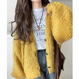 Classical Elf （クラシカルエルフ） | ふんわりボリュームで華やかに◎ロイヤル起毛Vネックカーディガン