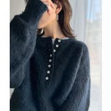 豊富な7色展開！お気に入りの色を見つけよう！ふんわり起毛ヘンリーネックニット | Classical Elf  | 詳細画像29 
