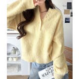 豊富な7色展開！お気に入りの色を見つけよう！ふんわり起毛ヘンリーネックニット | Classical Elf  | 詳細画像41 