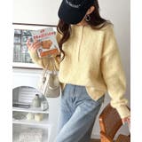 豊富な7色展開！お気に入りの色を見つけよう！ふんわり起毛ヘンリーネックニット | Classical Elf  | 詳細画像42 