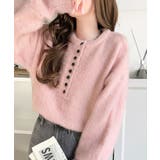 豊富な7色展開！お気に入りの色を見つけよう！ふんわり起毛ヘンリーネックニット | Classical Elf  | 詳細画像53 