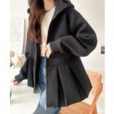 主役級!今日の可愛いを格上げ! ダブルジップペプラムマシュマロダンボールパーカー | Classical Elf | 詳細画像1