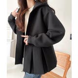 主役級!今日の可愛いを格上げ! ダブルジップペプラムマシュマロダンボールパーカー | Classical Elf | 詳細画像4