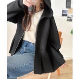 主役級!今日の可愛いを格上げ! ダブルジップペプラムマシュマロダンボールパーカー | Classical Elf | 詳細画像5