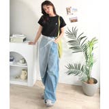 すっきり華奢魅せ。袖ロールアップ胸刺繍入りヘンリーネックリブTシャツ (半袖) | Classical Elf | 詳細画像10