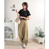 すっきり華奢魅せ。袖ロールアップ胸刺繍入りヘンリーネックリブTシャツ (半袖) | Classical Elf | 詳細画像16