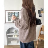 ゆったりふんわり♪シャギーで華やぐ旬顔へ。袖ボタン付きキーネックニット | Classical Elf | 詳細画像33