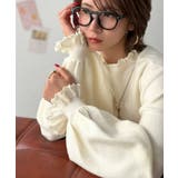 アイボリー | 一枚で着映える♪ぽこぽこポップコーン編み袖ボリュームニットプルオーバー(長袖) | Classical Elf