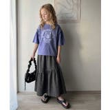 【キッズ】親子リンクコーデ可能◎綿100%カレッジピグメント袖フリルTシャツ | Classical Elf kids | 詳細画像14 