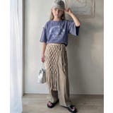 【キッズ】親子リンクコーデ可能◎綿100%カレッジピグメント袖フリルTシャツ | Classical Elf kids | 詳細画像16 