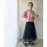 【キッズ】親子リンクコーデ可能◎綿100%カレッジピグメント袖フリルTシャツ | Classical Elf kids | 詳細画像20 