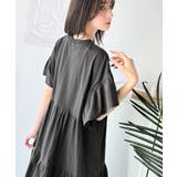 【キッズ】親子リンクコーデ可能◎！布帛ドッキング袖フリルティアードワンピース | Classical Elf kids | 詳細画像22 
