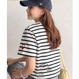 【キッズ】親子リンクコーデも楽しめる！綿100%らくがき風刺繍 無地＆ボーダー柄… | Classical Elf kids | 詳細画像20 