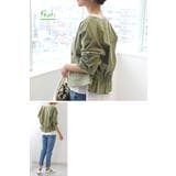 1枚プラスでキレイシルエット完成！バックギャザー ブルゾン 羽織り | Classical Elf  | 詳細画像15 