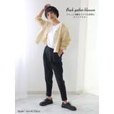 1枚プラスでキレイシルエット完成！バックギャザー ブルゾン 羽織り | Classical Elf  | 詳細画像12 