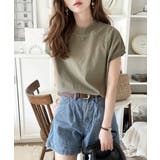 オリーブ | 綿100%の着心地、大人のモックネックラグランTシャツ | Classical Elf