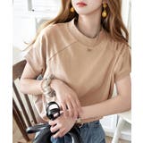 グレージュ | 綿100%の着心地、大人のモックネックラグランTシャツ | Classical Elf