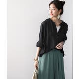 てろんとしなやか。ギャザー袖バンドカラーシャツ | Classical Elf | 詳細画像17