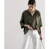 てろんとしなやか。ギャザー袖バンドカラーシャツ | Classical Elf | 詳細画像23