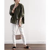 てろんとしなやか。ギャザー袖バンドカラーシャツ | Classical Elf | 詳細画像25