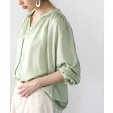 てろんとしなやか。ギャザー袖バンドカラーシャツ | Classical Elf | 詳細画像26