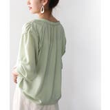 てろんとしなやか。ギャザー袖バンドカラーシャツ | Classical Elf | 詳細画像29