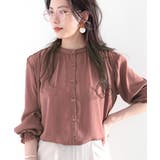 てろんとしなやか。ギャザー袖バンドカラーシャツ | Classical Elf | 詳細画像30