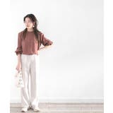 てろんとしなやか。ギャザー袖バンドカラーシャツ | Classical Elf | 詳細画像31