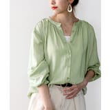 てろんとしなやか。ギャザー袖バンドカラーシャツ | Classical Elf | 詳細画像37