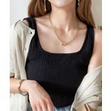 ランダムリブ スクエア無地2wayタンクトップ | Classical Elf | 詳細画像10